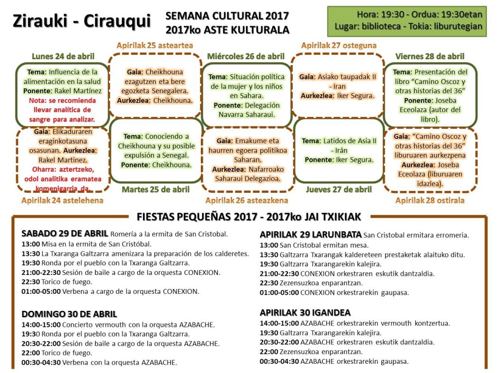 Semana cultural - fiestas txikis